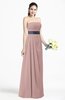 ColsBM Karlee Blush Pink Glamorous Empire Strapless Chiffon Floor Length Sash Plus Size Bridesmaid Dresses