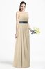 ColsBM Karlee Champagne Glamorous Empire Strapless Chiffon Floor Length Sash Plus Size Bridesmaid Dresses