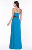 ColsBM Karlee Cornflower Blue Glamorous Empire Strapless Chiffon Floor Length Sash Plus Size Bridesmaid Dresses