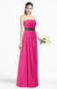 ColsBM Karlee Fandango Pink Glamorous Empire Strapless Chiffon Floor Length Sash Plus Size Bridesmaid Dresses