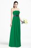 ColsBM Karlee Green Glamorous Empire Strapless Chiffon Floor Length Sash Plus Size Bridesmaid Dresses