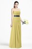 ColsBM Karlee Misted Yellow Glamorous Empire Strapless Chiffon Floor Length Sash Plus Size Bridesmaid Dresses