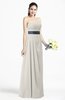 ColsBM Karlee Off White Glamorous Empire Strapless Chiffon Floor Length Sash Plus Size Bridesmaid Dresses