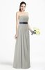 ColsBM Karlee Platinum Glamorous Empire Strapless Chiffon Floor Length Sash Plus Size Bridesmaid Dresses
