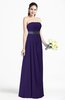 ColsBM Karlee Royal Purple Glamorous Empire Strapless Chiffon Floor Length Sash Plus Size Bridesmaid Dresses