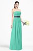 ColsBM Karlee Seafoam Green Glamorous Empire Strapless Chiffon Floor Length Sash Plus Size Bridesmaid Dresses