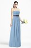 ColsBM Karlee Sky Blue Glamorous Empire Strapless Chiffon Floor Length Sash Plus Size Bridesmaid Dresses