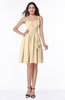 ColsBM Elsa Marzipan Fairytale A-line Spaghetti Chiffon Knee Length Flower Plus Size Bridesmaid Dresses
