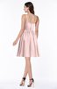 ColsBM Elsa Pastel Pink Fairytale A-line Spaghetti Chiffon Knee Length Flower Plus Size Bridesmaid Dresses
