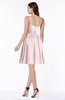 ColsBM Elsa Petal Pink Fairytale A-line Spaghetti Chiffon Knee Length Flower Plus Size Bridesmaid Dresses