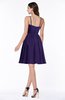 ColsBM Elsa Royal Purple Fairytale A-line Spaghetti Chiffon Knee Length Flower Plus Size Bridesmaid Dresses