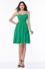 ColsBM Elsa Sea Green Fairytale A-line Spaghetti Chiffon Knee Length Flower Plus Size Bridesmaid Dresses