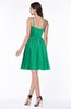 ColsBM Elsa Sea Green Fairytale A-line Spaghetti Chiffon Knee Length Flower Plus Size Bridesmaid Dresses
