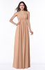 ColsBM Blythe Almost Apricot Romantic Empire Sleeveless Backless Floor Length Plus Size Bridesmaid Dresses