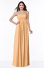 ColsBM Blythe Apricot Romantic Empire Sleeveless Backless Floor Length Plus Size Bridesmaid Dresses