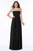 ColsBM Blythe Black Romantic Empire Sleeveless Backless Floor Length Plus Size Bridesmaid Dresses