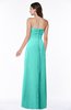 ColsBM Blythe Blue Turquoise Romantic Empire Sleeveless Backless Floor Length Plus Size Bridesmaid Dresses