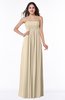 ColsBM Blythe Champagne Romantic Empire Sleeveless Backless Floor Length Plus Size Bridesmaid Dresses