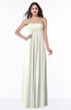 ColsBM Blythe Cream Romantic Empire Sleeveless Backless Floor Length Plus Size Bridesmaid Dresses