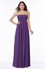 ColsBM Blythe Dark Purple Romantic Empire Sleeveless Backless Floor Length Plus Size Bridesmaid Dresses