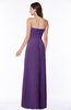 ColsBM Blythe Dark Purple Romantic Empire Sleeveless Backless Floor Length Plus Size Bridesmaid Dresses