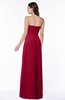 ColsBM Blythe Dark Red Romantic Empire Sleeveless Backless Floor Length Plus Size Bridesmaid Dresses