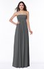 ColsBM Blythe Grey Romantic Empire Sleeveless Backless Floor Length Plus Size Bridesmaid Dresses