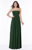 ColsBM Blythe Hunter Green Romantic Empire Sleeveless Backless Floor Length Plus Size Bridesmaid Dresses