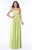 ColsBM Blythe Lime Green Romantic Empire Sleeveless Backless Floor Length Plus Size Bridesmaid Dresses