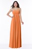 ColsBM Blythe Mango Romantic Empire Sleeveless Backless Floor Length Plus Size Bridesmaid Dresses