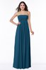 ColsBM Blythe Moroccan Blue Romantic Empire Sleeveless Backless Floor Length Plus Size Bridesmaid Dresses