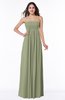 ColsBM Blythe Moss Green Romantic Empire Sleeveless Backless Floor Length Plus Size Bridesmaid Dresses