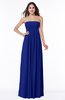 ColsBM Blythe Nautical Blue Romantic Empire Sleeveless Backless Floor Length Plus Size Bridesmaid Dresses