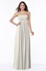 ColsBM Blythe Off White Romantic Empire Sleeveless Backless Floor Length Plus Size Bridesmaid Dresses