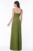 ColsBM Blythe Olive Green Romantic Empire Sleeveless Backless Floor Length Plus Size Bridesmaid Dresses