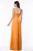 ColsBM Blythe Orange Romantic Empire Sleeveless Backless Floor Length Plus Size Bridesmaid Dresses