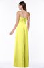 ColsBM Blythe Pale Yellow Romantic Empire Sleeveless Backless Floor Length Plus Size Bridesmaid Dresses