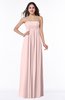 ColsBM Blythe Pastel Pink Romantic Empire Sleeveless Backless Floor Length Plus Size Bridesmaid Dresses