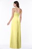 ColsBM Blythe Pastel Yellow Romantic Empire Sleeveless Backless Floor Length Plus Size Bridesmaid Dresses