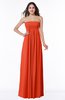 ColsBM Blythe Persimmon Romantic Empire Sleeveless Backless Floor Length Plus Size Bridesmaid Dresses