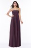 ColsBM Blythe Plum Romantic Empire Sleeveless Backless Floor Length Plus Size Bridesmaid Dresses