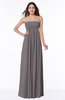 ColsBM Blythe Ridge Grey Romantic Empire Sleeveless Backless Floor Length Plus Size Bridesmaid Dresses