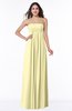 ColsBM Blythe Soft Yellow Romantic Empire Sleeveless Backless Floor Length Plus Size Bridesmaid Dresses