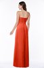 ColsBM Blythe Tangerine Tango Romantic Empire Sleeveless Backless Floor Length Plus Size Bridesmaid Dresses