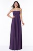 ColsBM Blythe Violet Romantic Empire Sleeveless Backless Floor Length Plus Size Bridesmaid Dresses
