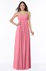 ColsBM Blythe Watermelon Romantic Empire Sleeveless Backless Floor Length Plus Size Bridesmaid Dresses