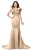 ColsBM Abigail Appleblossom Elegant Fishtail Sleeveless Zip up Satin Ruffles Bridesmaid Dresses