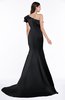 ColsBM Abigail Black Elegant Fishtail Sleeveless Zip up Satin Ruffles Bridesmaid Dresses