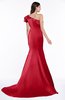 ColsBM Abigail Chinese Red Elegant Fishtail Sleeveless Zip up Satin Ruffles Bridesmaid Dresses