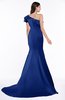 ColsBM Abigail Nautical Blue Elegant Fishtail Sleeveless Zip up Satin Ruffles Bridesmaid Dresses